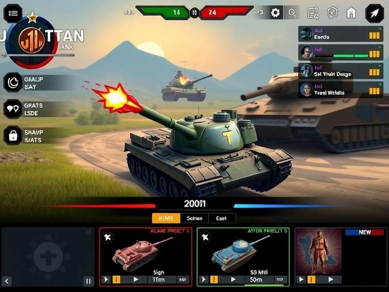 Jai Hind Tank Titan gameplay screenshot showing tank battle